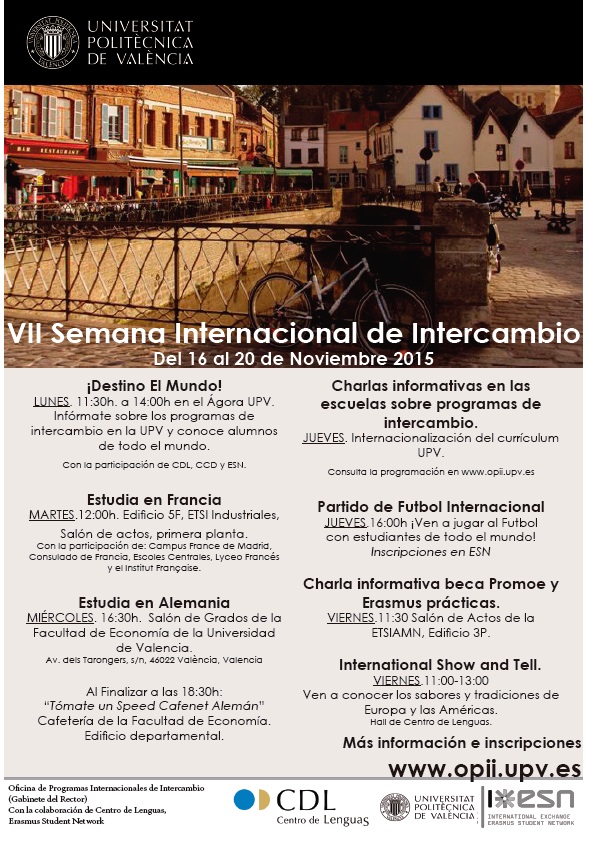 CartelSemanaInternacionalUPV